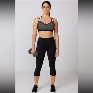 Black Power Shape Sports Bra